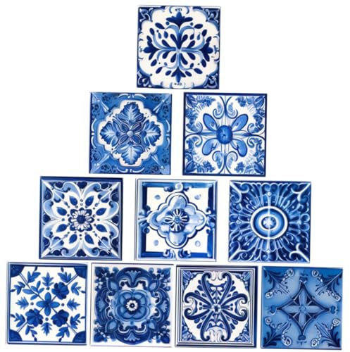 UPKOCH 10stücke Marokkanische Fliesenaufkleber Selbstklebende Wanddekoration Für Küche Und Bad Einfache Anwendung Dekorative Fliesenstickers Für Heimwerkerprojekte