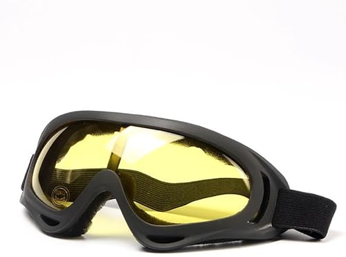 Schutzbrille, umlaufende Schutzbrille, schlagfest, versiegelte Brille für Labor, Bau und Outdoor-Sport (gelbe Gläser)