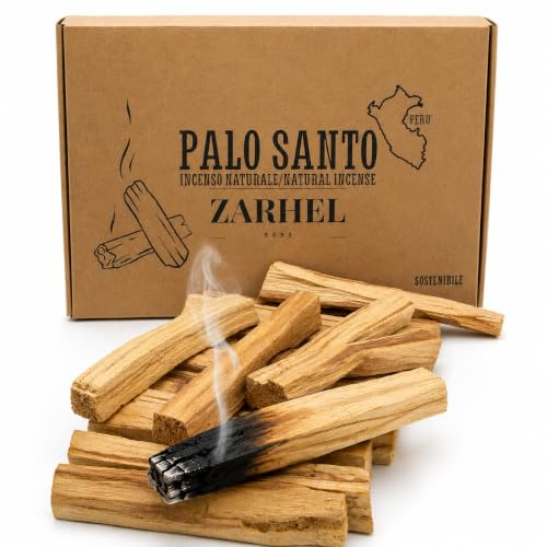 ZARHEL 8893 Palo Santo Purificazione, 15 Legnetti XL di Incenso Naturale, Bastoncini Incenso per Meditazione e Aromaterapia, 100% ecosostenibile dal Perù (15)