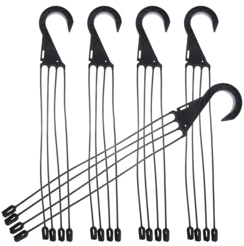Happyyami Lot de 5 crochets à suspendre pour pot de fleurs en plastique pour balcon, terrasse, intérieur et extérieur, installation facile, design durable