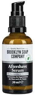 Brooklyn Soap Company, Aftershave Serum 50 ml - Natürliche Pflege nach der Rasur - Beruhigt die Haut, beugt Hautirritationen vor & mindert Rötungen