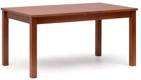 BOX FURNITURE Mesa de Comedor Extensible, 150x90x75 cm, Extensible a 195 cm, Madera Natural, Acabado Cerezo