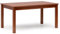 BOX FURNITURE Mesa de Comedor Extensible, 150x90x75 cm, Extensible a 195 cm, Madera Natural, Acabado Cerezo