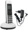 CAXUSD 1 Satz Schnurloses Telefon Telefonanlage Zu Hause Schnurlose Haustelefone Schnurloses Haushaltstelefon Schnurloses Bürotelefon Erweiterbares Telefon Weiß Elektronisch
