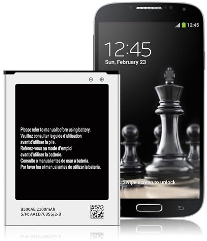 Batteria di ricambio per Samsung Galaxy S4 Mini, 2100 mAh, compatibile con Samsung S4 Mini LTE GT-i9190 GT-i9195, non per S4