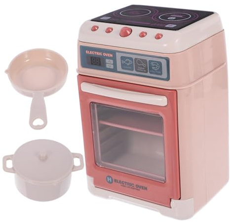BESTonZON 1ensemble Jeu De Simulation De Cuisine Mini Four Électrique Jouet pour Garçon Fille Ustensile Plaisant Et Sécurisé pour Apprentissage Cuisine Parfait pour Jeu De Rôle Sorties