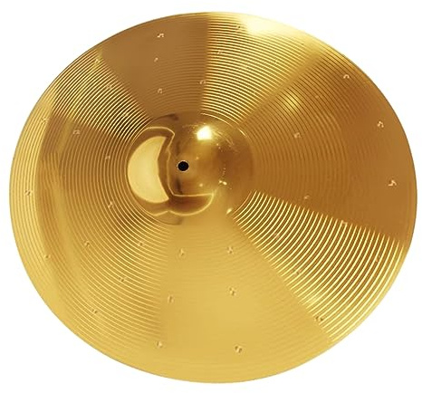 VICASKY Metallbecken mit Hoher Stabilität und Langlebigkeit für Schlagzeug aus Messinglegierung Übungs Crash Becken für Jazz Schlagzeug und Percussion Satz