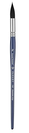 Pan Art Synthetic Squirrel Round Mop Brush No.08 for Aquarelle 1-Piece