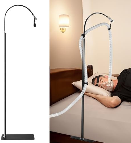 REAQER CPAP Schlauchhalter,Medical Schlauch Zubehör für Verhinderung von Schlauch Leckage und Tangle, Nutzbar unter der Matratze oder auf dem Boden,Verstellbar & Robust