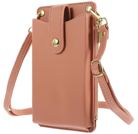 BESPORTBLE Stylische Crossbody Handytasche Für Frauen Kleine Geldbörse Mit Mehreren Kartenfächern Und Gurt Für Smartphone Und Geld Zartem