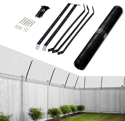 Ultimate Cat Proof Fence Anti-Climb Barrier – Secure Outdoor Catio Enclosure Kit, Weatherproof Garden Mesh Fencing for Cat Safety & Protection (30 M)