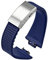 AMSOH Fluoro-Gummi-Armband für Tissot PRX Serie Super Player, 35 mm, 40 mm, Damen und Herren, FKM, Schnellverschluss, Faltschnalle, Uhrenarmband, 11 mm, 12 mm, 12 mm, Achat