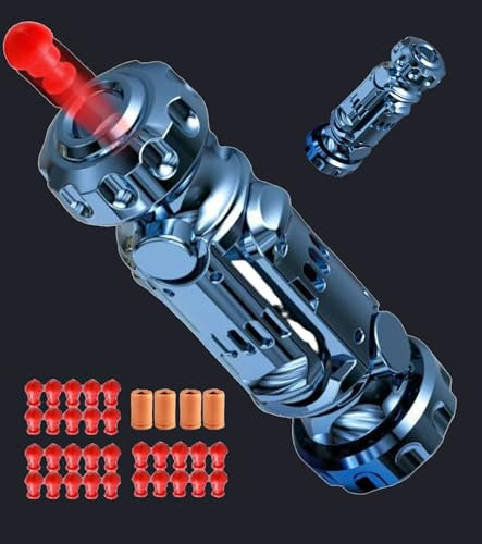 T TAKONE Fidget Pistole – EDC Spielzeug Aus Kunststoff Mit 10 Soft Bullets, Drehbar Und Zum Stressabbau Für Erwachsene