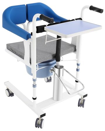 198lb Rollstuhl Mobility, Patientenlift Transferstuhl, Transfer Pflegestuhl, Patiententransporter Liftstuhl, Menschen Aufstehhilfe rollstuhl, für Ältere