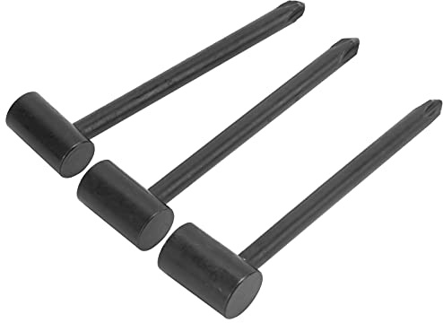 WALFRONT Gitarrenstangenschlüssel, Eisen-Gitarren-Einstellwerkzeug, 3-teiliges Inbusschlüssel-Set, 6,35 Mm, 7 Mm, 8 für Elektrische und Folk-Gitarren (Schwarz 6,35 mm + 7 mm + 8 mm, drei Sätze)