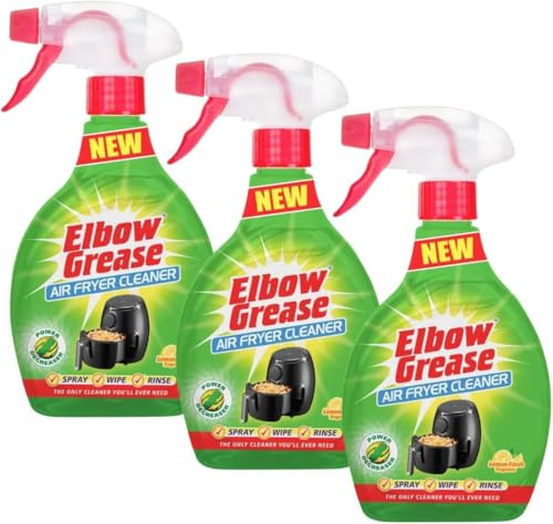 Air Fryer Cleaner Spray 500ml (Pack of 3) | Powerful Degreaser for Air Fryers, Ovens & Kitchen Appliances | Removes Grease, Oil & Food Residue | Fresh Citrus Scent
