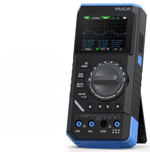 Multímetro digital 3 en 1, DST-210 y DST-201 de 4,5 dígitos, osciloscopio de 10 MHz y generador de señal herramienta combinada