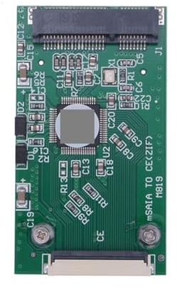 PPTNMDSLP Adaptateur MSATA SSD vers ZIF PCI-E mSATA SSD vers Carte de Conversion 40 Broches 1,8(ZIF)(Only Board)