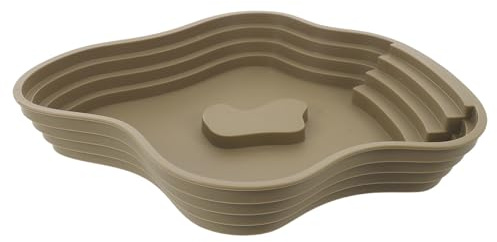 POPETPOP Bassin de Baignade en Plastique de Lac pour Tortues et Reptiles, Léger et Anti-Renversement, pour Usage Intérieur et Extérieur