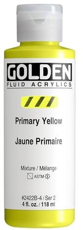 Golden Acrylic : 119ml (4oz) bottle FLUID PRIMARY YELLOW