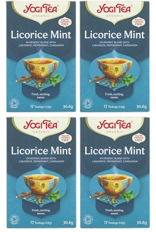 Yogi Tea Licorice Mint 17bag (Pack of 4)