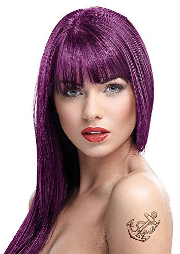 Crazy Color Coloration Semi-Permanente Couleur Vibrante 100ml (Aubergine - Violet Foncé)