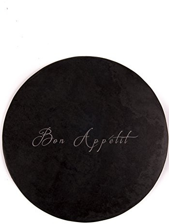 Luxury French Design Slate Lazy Susan with Rotating Serving Tray