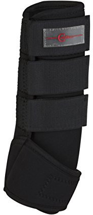 Kerbl 320132 Fesselkopfgamasche Synthesekautschuk, VB, 4er-Set, schwarz