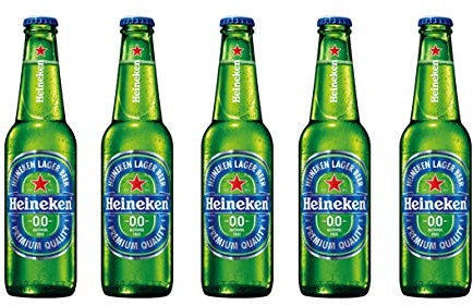 Heineken 0.0 Alcohol Free Beer 4 x 330ml Bottles (6)