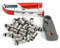 Crimpzange Koaxialkabel Abisolierwerkzeug, Kompressionszange Set mit 20 stück F Kabel Stecker Presse RG58 RG59 RG6 Kompressionswerkzeug Set für SAT Kabel