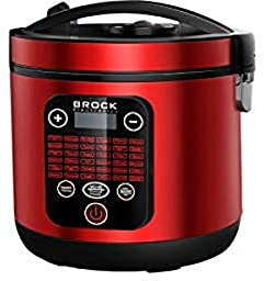 Brock Electronics MC-1002-RD Robot de Cocina Multifunción con Recetas, Vaporera, Libre de BPA, 36 Funciones, 5L, 700W