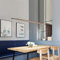 Modern Design Hängelampe LED Hängeleuchte aus Holz Pendellampe Dimmbar Pendelleuchten höhenverstellbar Kronleuchter Esszimmer Schlafzimmer Innenleuchte Dekorative Deckenleuchte 18W 3000K-6000K 130cm