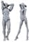 Maniquí articulado para Artistas, Modelo anatómico pequeño para Dibujo y Pintura, Juego de Figuras Masculina y Femenina