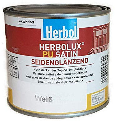 Herbol Herbolux PU Satin Seidenglänzend Weiß 0,5 liter