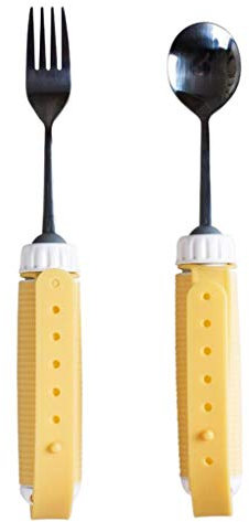 FXQ Cuillère Anti-Vibration Anti-Vibration pour Les Patients atteints de la maladie de Parkinson pour Les Personnes âgées,de Vaisselle à poignées Confortables ou de tremblements et de Personnes,A5