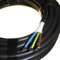 20 Metres 2.5mm 3 Core CYKY-J Cable 450/750V Black Tough Heavy Duty - Ideal Outdoor Garden Electrical Sockets Switches - Solid Core - Same as Hi-Tuff