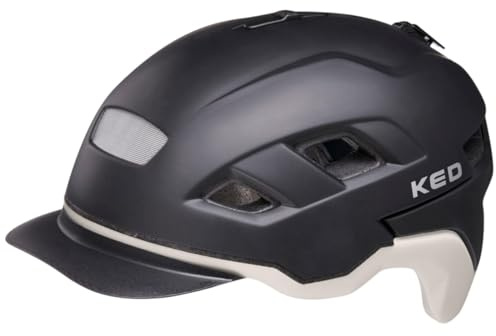 KED Berlin City 2022 Fahrradhelm, Schwarz/Weiß