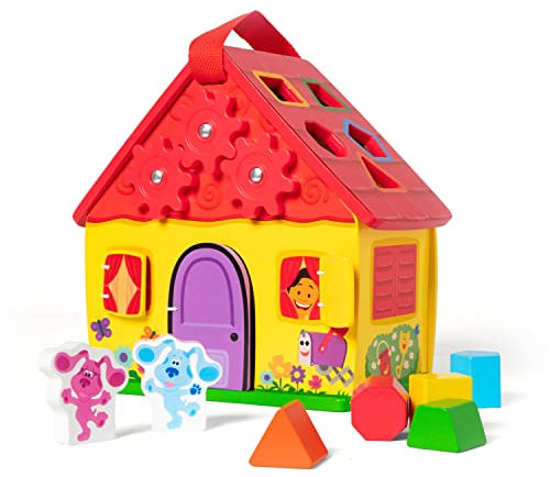 Melissa & Doug Casa de Madera portátil, Blue's Clues & You, Juguetes de Desarrollo, Juego Educativo,Juguete de Madera, Montessori, 3+, Regalo Adecuado para niños y niñas