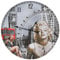 vidaXL Wanduhr Vintage Retro-Stil Dekorativ Wohnzimmeruhr Analoguhr Bürouhr Dekouhr Küchenuhr Wand Uhr Wandtattoo 60cm