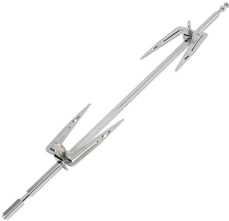 DOITOOL Rotisserie Meat Forks Stainless Steel Air Fryer Fork Grill Spit Rod Roast Fish Chicken Forks for Home Camping Picnic