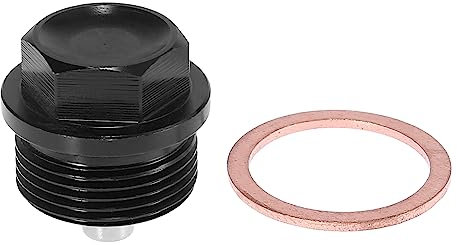 X AUTOHAUX M24x1,5 Ölablassschraube mit Dichtring Magnetische Motorölwannen Ölwannenwanne mit O-Ring