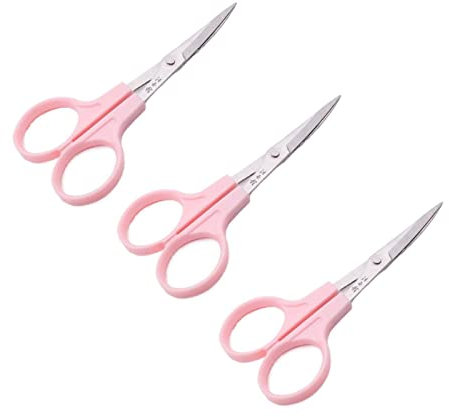 Kleine Schere für Stickerei, gebogen, Kreuzstich, Nähen, Handwerk, kleine Werkzeuge, DIY-Schere zum Basteln, Nähen, Schneidern, Stoff, 3 Stück