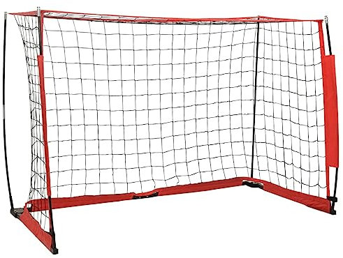 vidaXL Fußballtor Zusammenklappbar Fußballnetz Fussballtor Torwand Goal Fußball Netz Tor Tornetz Fußballtornetz 184x91x124,5cm Stahl