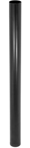 WAGNER Möbelbein/Tischbein/Möbelfuß/Systemrohr TENO - Ø 60 x 800 mm, individuell mit TENO System und QuickClick kombinierbar, Stahl pulverbeschichtet schwarz, Tragkraft 50 kg - 12301201