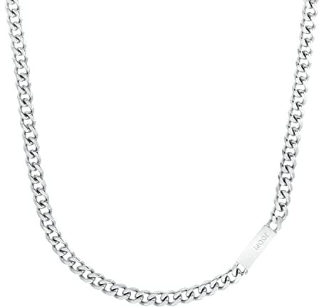 JOOP! Halskette Edelstahl Herren Halsschmuck, 60 cm, Silber, Kommt in Schmuck Geschenk Box, 2026991