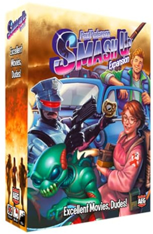 Alderac Entertainment Group | Smash Up Excellent Movies Dudes | Card Game for 2 tot 4 Players in English | Standalone Expansion | Ages 14+