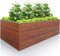 Hochbeet für Garten 170x85x63 cm Metall, Holzoptik - Hochbeet-Kit aus Premium-Polymerbeschichtetem Stahl, Rechteckig, Langlebiges Gartenbeet für Kräuter und Gemüse mit Maulwurfnetz