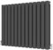 Radbliss Oval Column Horizontal Radiator 600x767mm Anthracite Double Central Heating Designer RAD