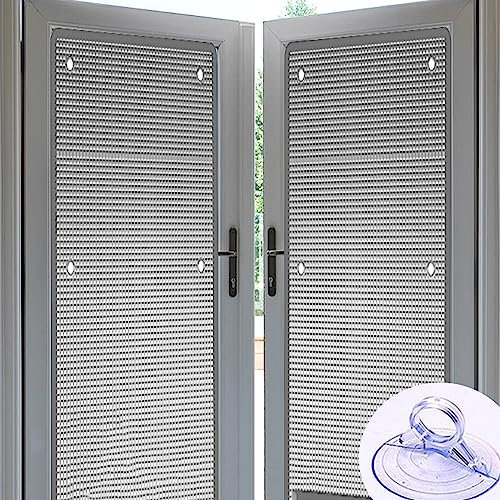Zlovne 99% UV-Schutz Fensterfolie Sichtschutz,Wärmeisolierung Kontrolle Verdunkelungsfolie,Rückstandslose Sonnenschutz Folie,Aluminisierte Isolierfolie für Badezimmer,Wohnzimmer (120x260cm/47 x102)