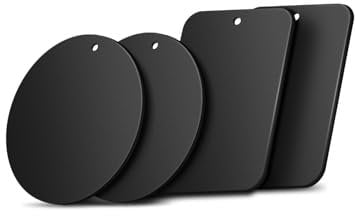 TOPK Metal Plate for Phone, 4 Pack Universal Replacement Phone Car Mount for All Magnetic Car Phone Holder Cradle